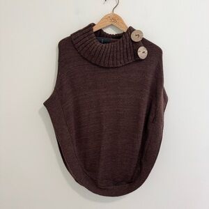 URKU Alpaca Blend Poncho Sweater